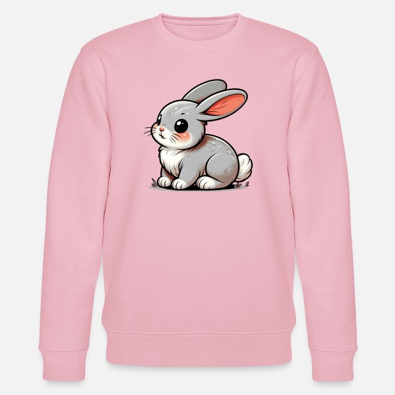 Kanin - Stanley/Stella økologisk unisex-sweatshirt CHANGER  - lys rosa