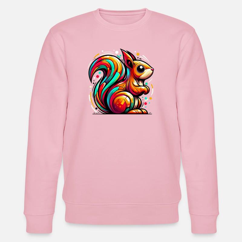 Eichhörnchen - Stanley/Stella Unisex Bio-Sweatshirt CHANGER  - Hellrosa