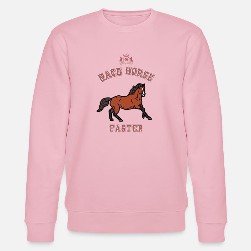 Fumier de cheval de course - Sweat bio CHANGER Stanley/Stella Unisexe - rose pâle