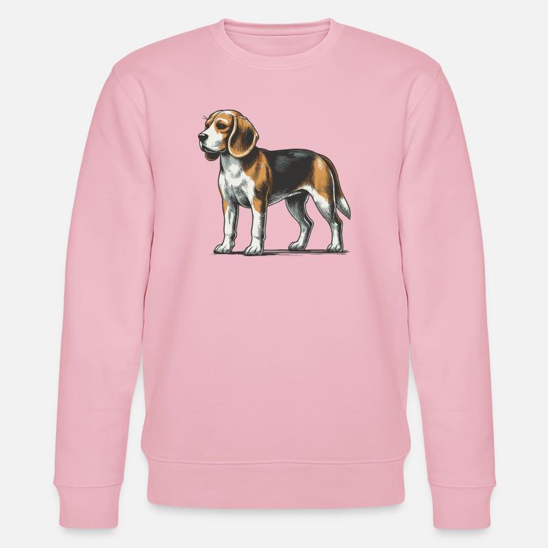 Beagle - Stanley/Stella Unisex Bio-Sweatshirt CHANGER - Hellrosa