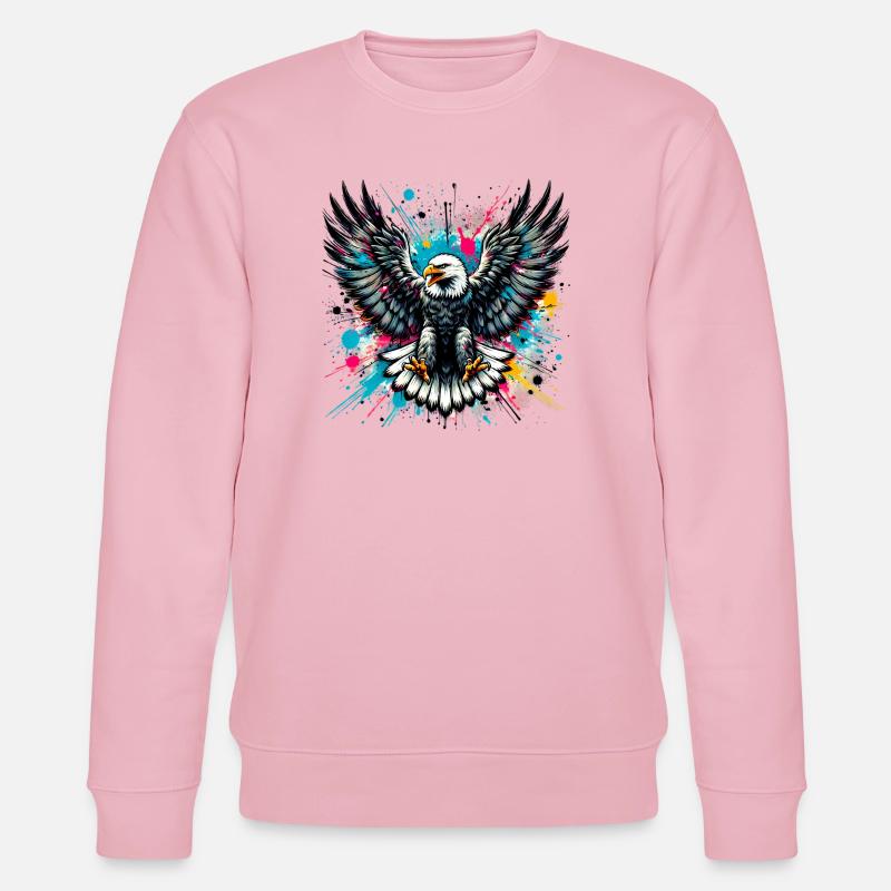 Adler - Stanley/Stella Unisex Bio-Sweatshirt CHANGER  - Hellrosa