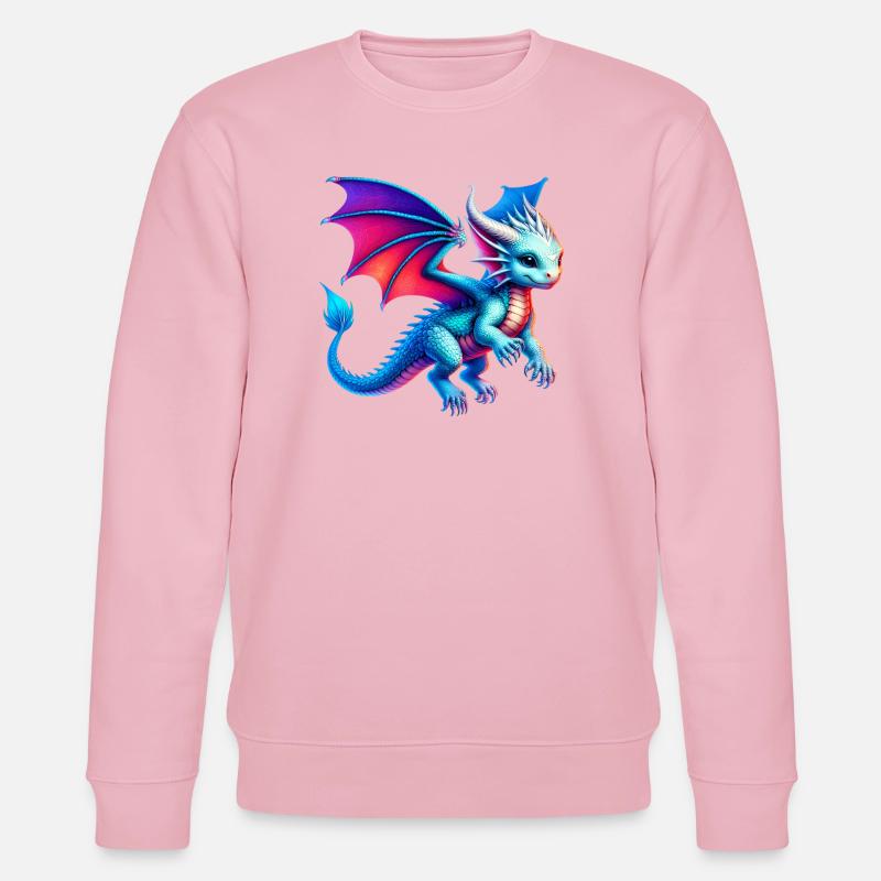 Drache - Stanley/Stella Unisex Bio-Sweatshirt CHANGER - Hellrosa
