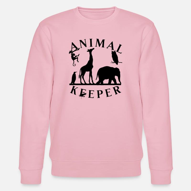 Lustiger Tierpfleger Spruch- Tierhalter - Stanley/Stella Unisex Bio-Sweatshirt CHANGER - Hellrosa
