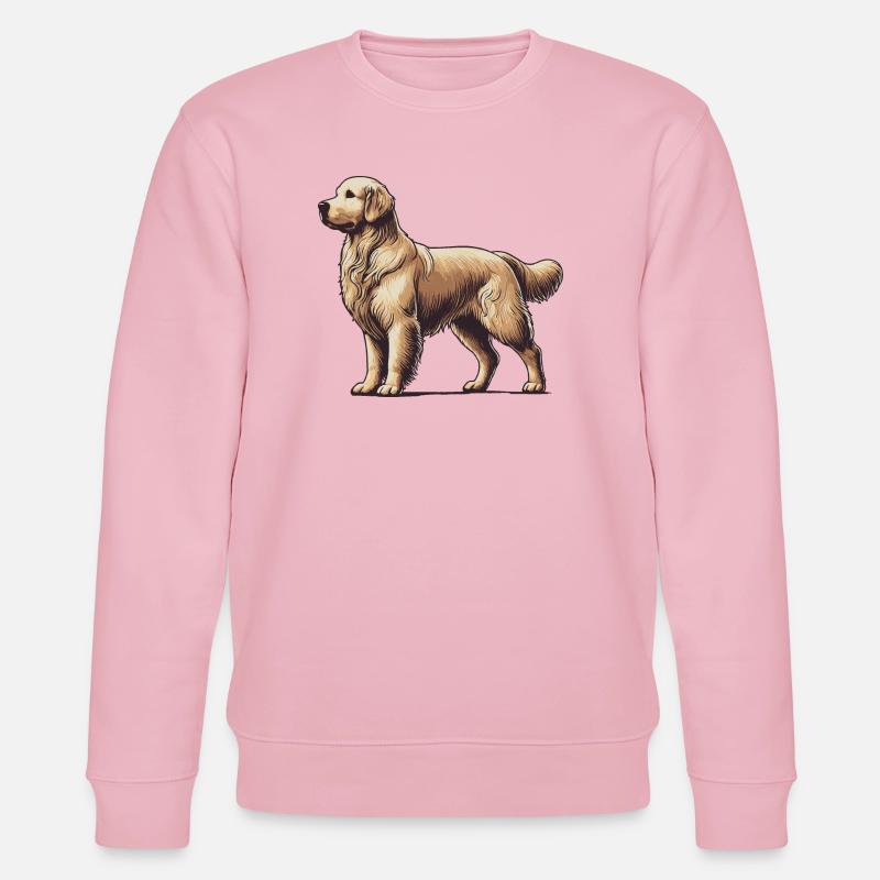 Golden retriever - Sweat bio CHANGER Stanley/Stella Unisexe - rose pâle