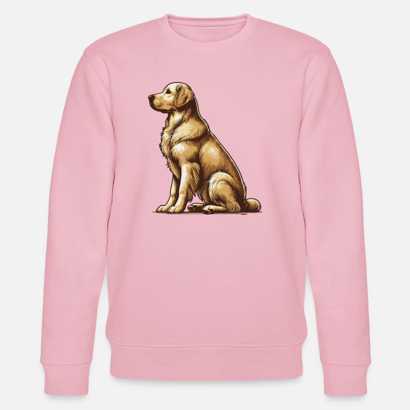 Golden retriever - Sweat bio CHANGER Stanley/Stella Unisexe - rose pâle