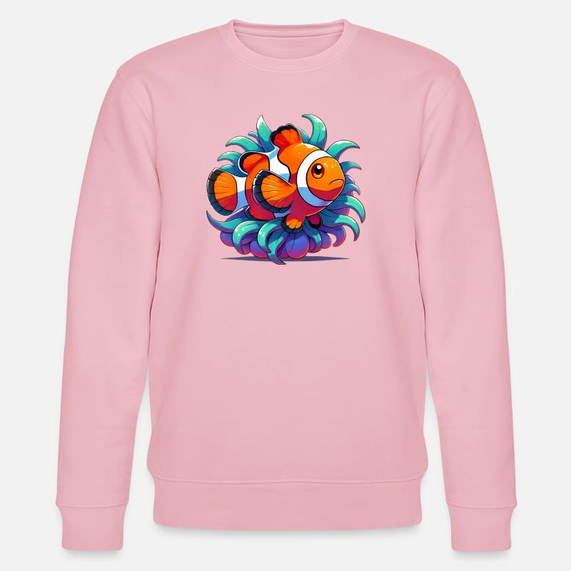 Clownfisch - Stanley/Stella Unisex Bio-Sweatshirt CHANGER  - Hellrosa