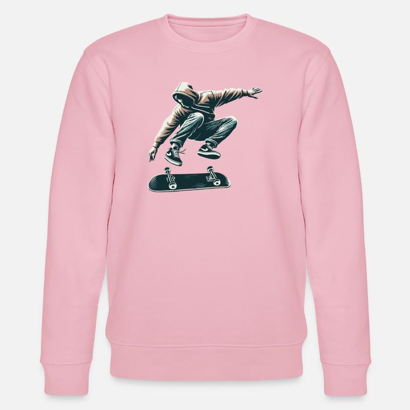 Skater - Stanley/Stella Unisex Bio-Sweatshirt CHANGER - Hellrosa