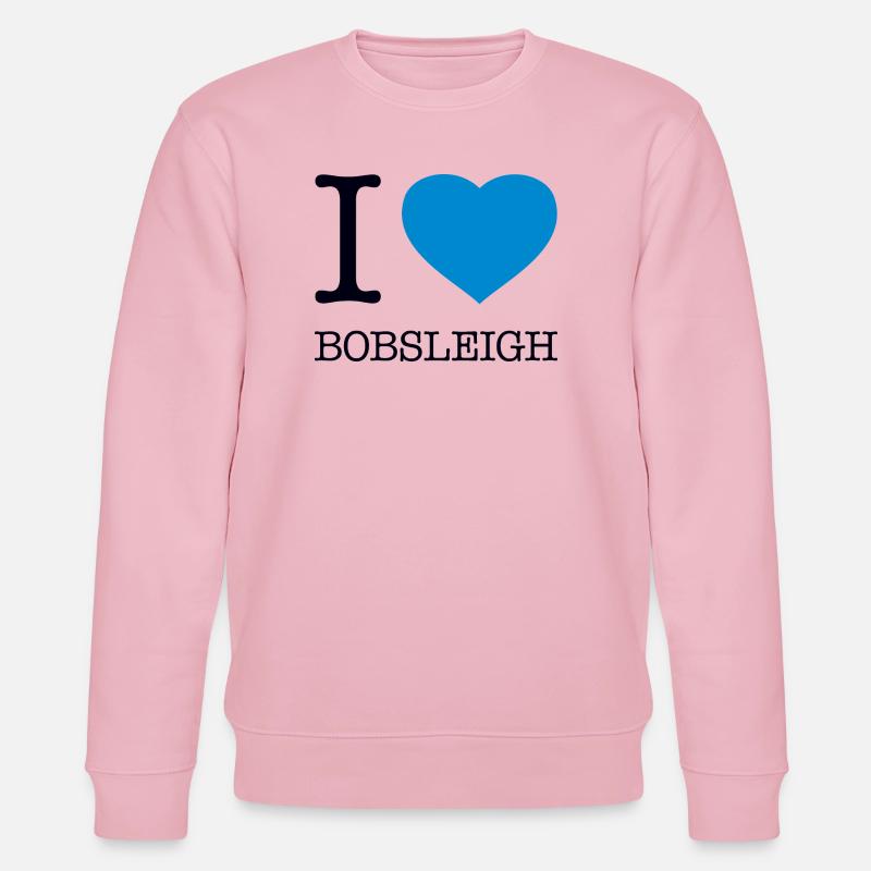 J’ADORE LE BOBSLEIGH Bobfahren - Sweat bio CHANGER Stanley/Stella Unisexe - rose pâle