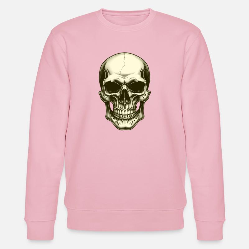 Schädel Schädel - Stanley/Stella Unisex Bio-Sweatshirt CHANGER  - Hellrosa