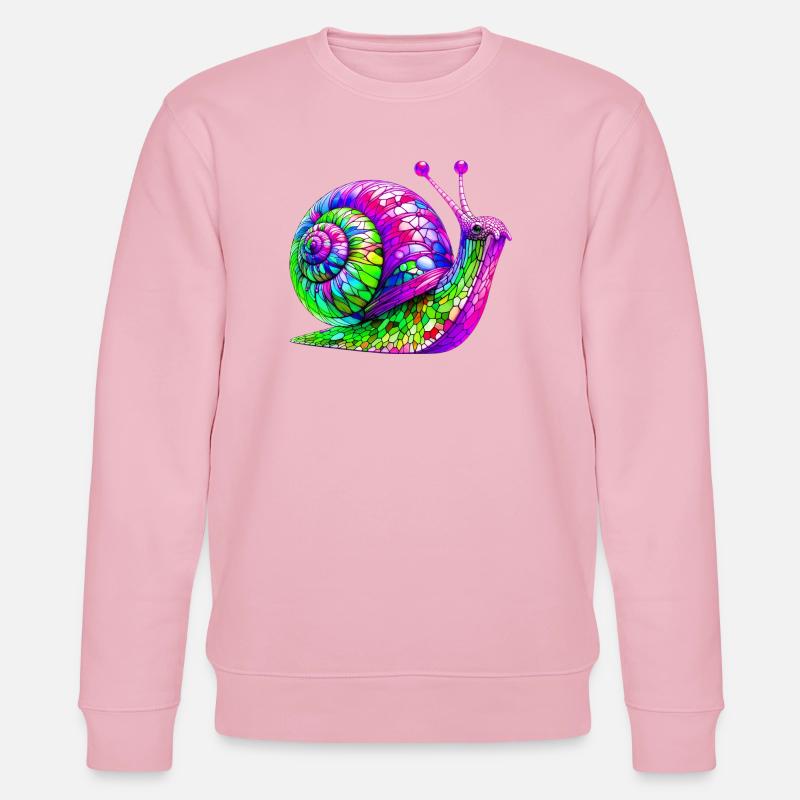 Snail - Stanley/Stella CHANGER Unisex Organic Sweatshirt - cotton pink