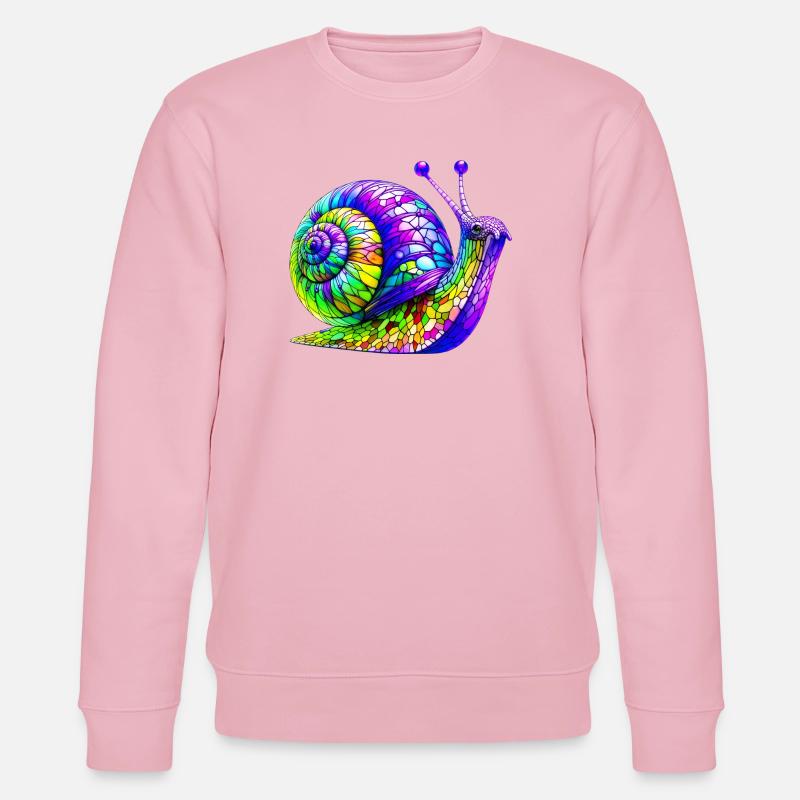 Snail - Stanley/Stella CHANGER Unisex Organic Sweatshirt - cotton pink