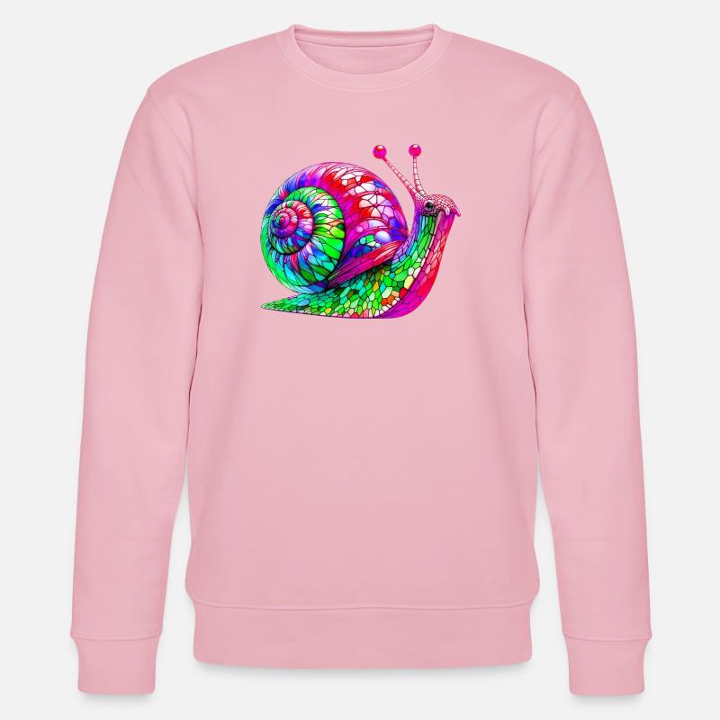Snail - Stanley/Stella CHANGER Unisex Organic Sweatshirt - cotton pink