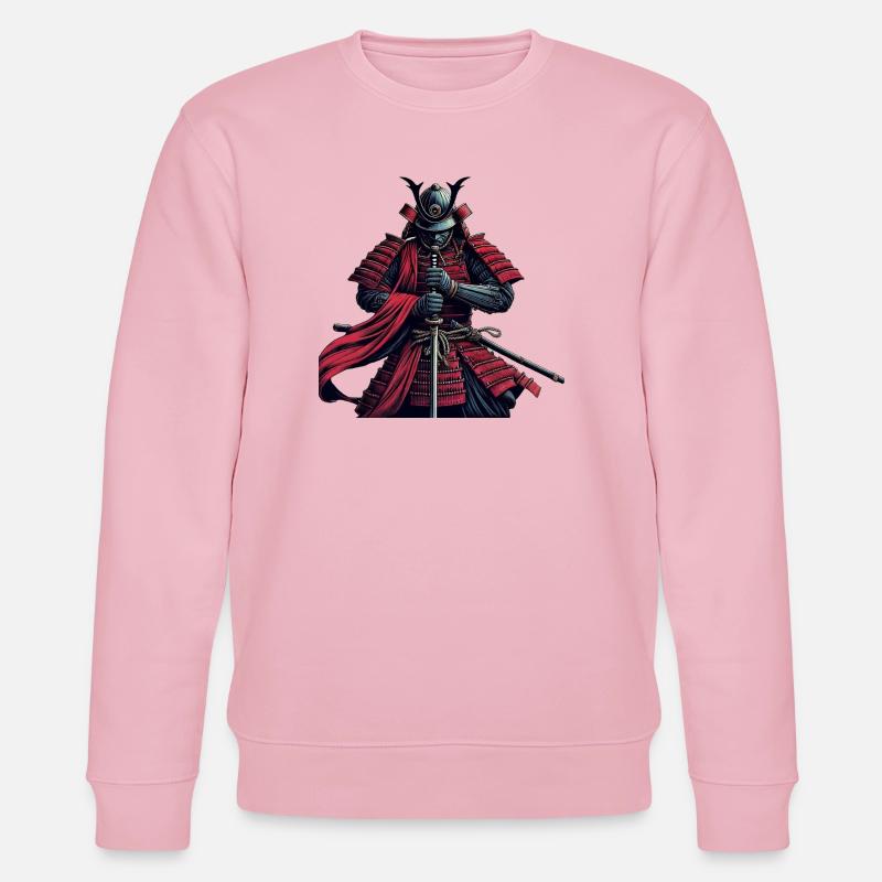 Bushido des Samurai-Kriegers - Stanley/Stella Unisex Bio-Sweatshirt CHANGER  - Hellrosa