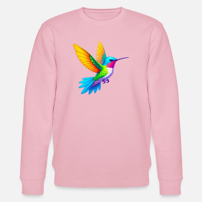 Kolibri - Stanley/Stella Unisex Bio-Sweatshirt CHANGER  - Hellrosa