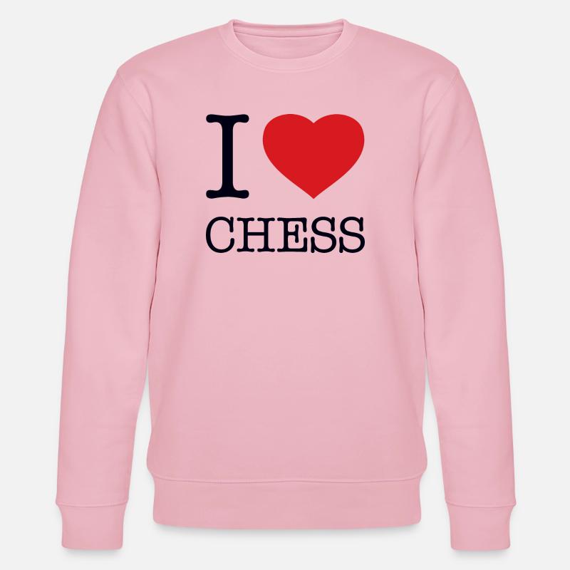 J’ADORE LES ÉCHECS - Sweat bio CHANGER Stanley/Stella Unisexe - rose pâle