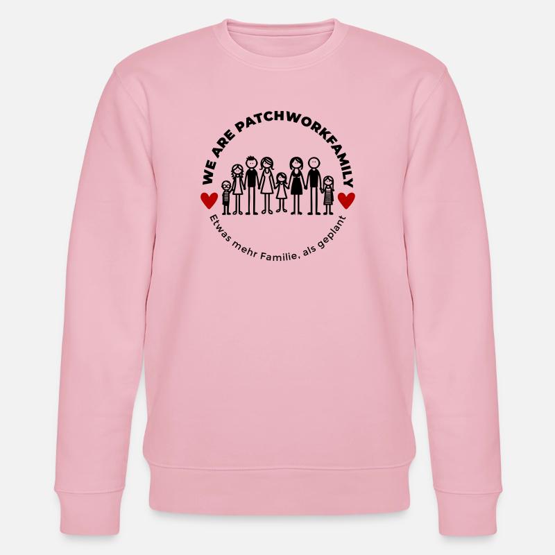 We are Patchworkfamily - Stanley/Stella Unisex Bio-Sweatshirt CHANGER  - Hellrosa