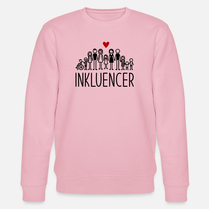 Inkluencer - Stanley/Stella Unisex Bio-Sweatshirt CHANGER  - Hellrosa