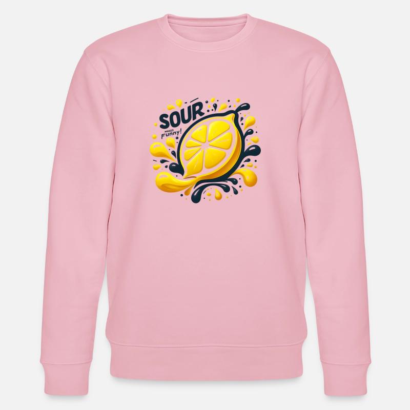 Zitrone Spritz-Splash - Stanley/Stella Unisex Bio-Sweatshirt CHANGER  - Hellrosa