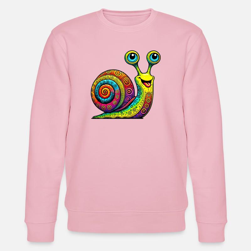 Snail - Stanley/Stella CHANGER Unisex Organic Sweatshirt - cotton pink