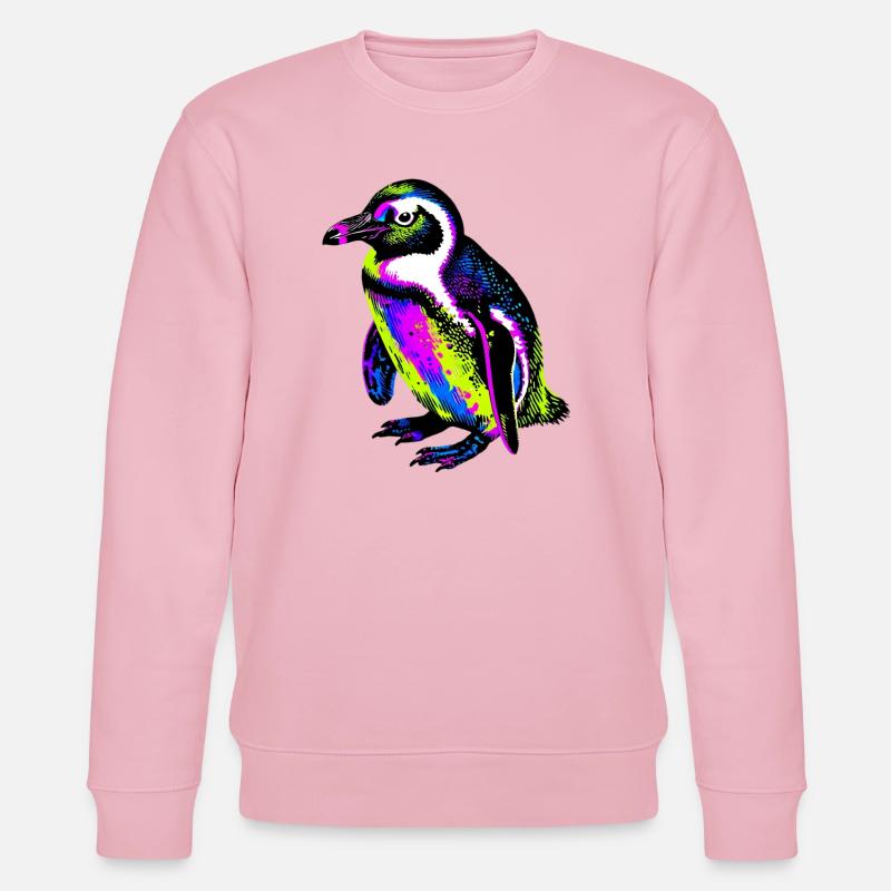 Pinguin - Stanley/Stella Unisex Bio-Sweatshirt CHANGER  - Hellrosa