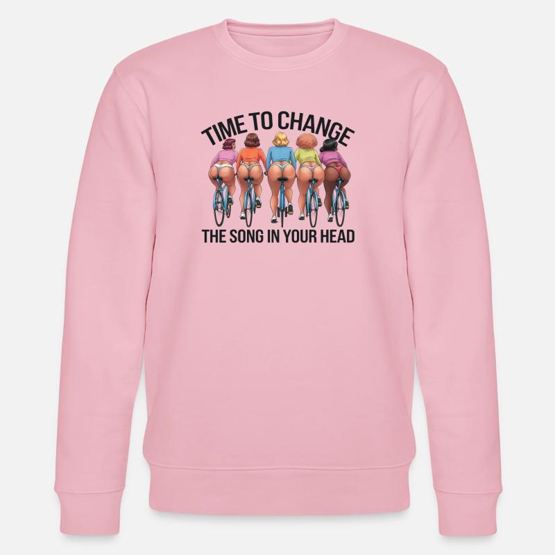 Reines du cyclisme - Sweat bio CHANGER Stanley/Stella Unisexe - rose pâle