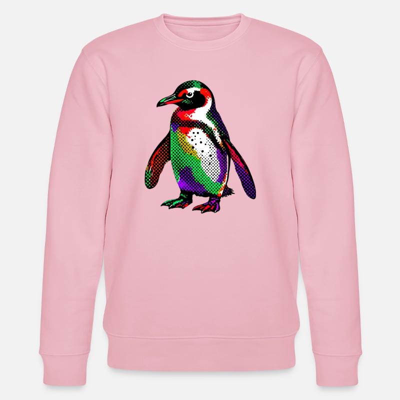 Pinguin - Stanley/Stella Unisex Bio-Sweatshirt CHANGER  - Hellrosa