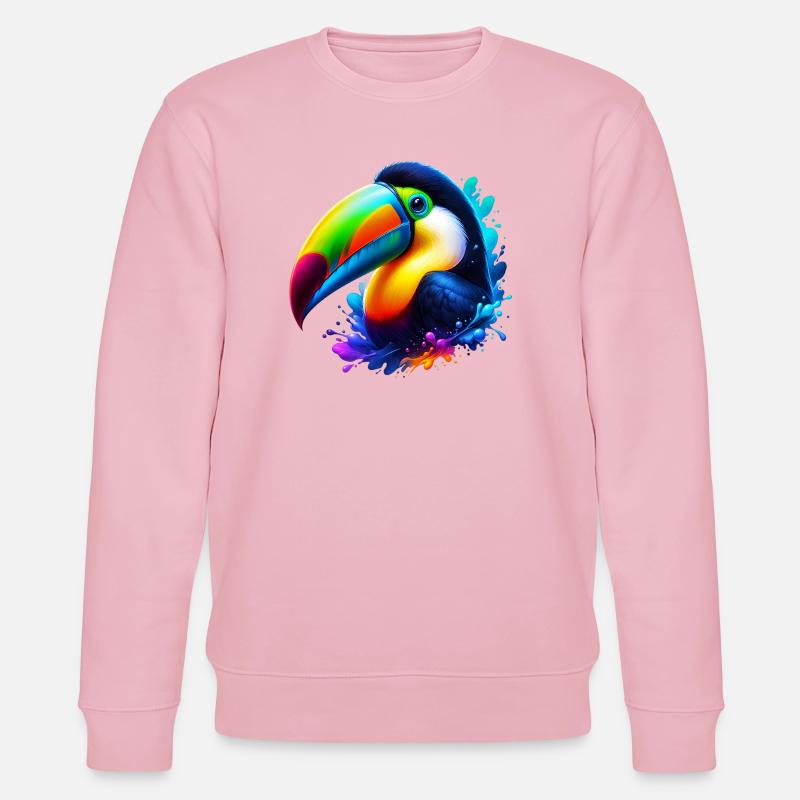 Tukan - Stanley/Stella Unisex Bio-Sweatshirt CHANGER  - Hellrosa