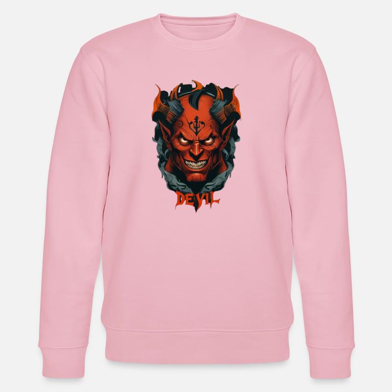 Devil - Sweat bio CHANGER Stanley/Stella Unisexe - rose pâle
