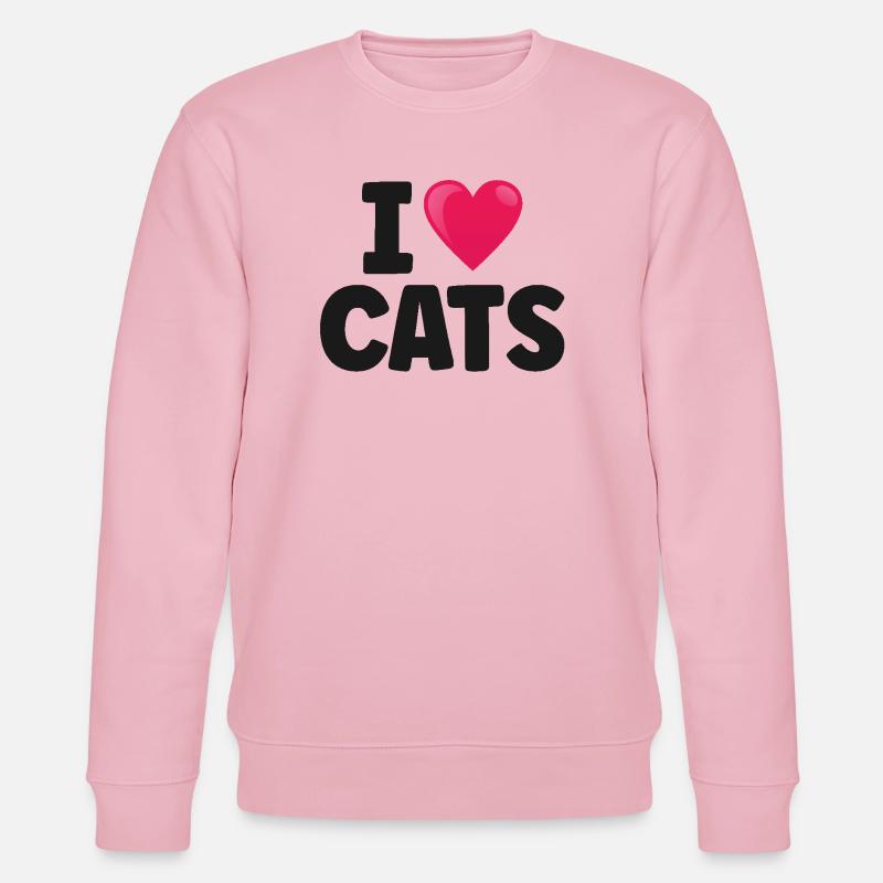 Chat - Sweat bio CHANGER Stanley/Stella Unisexe - rose pâle