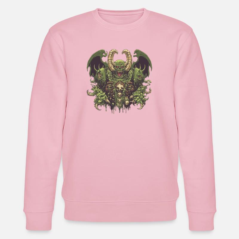 Nurgle-Logo - Stanley/Stella Unisex Bio-Sweatshirt CHANGER  - Hellrosa