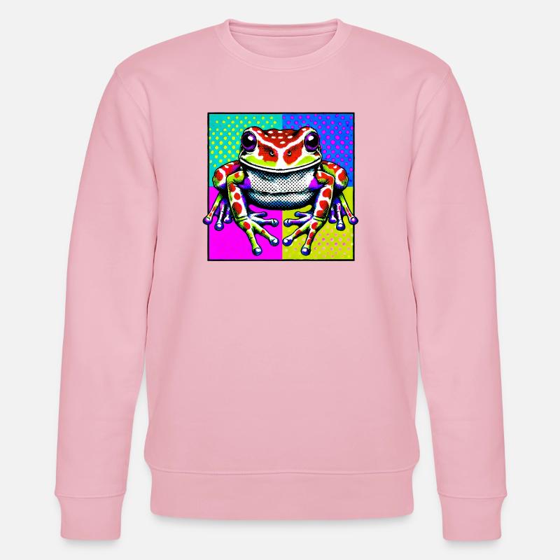 Frosch - Stanley/Stella Unisex Bio-Sweatshirt CHANGER  - Hellrosa