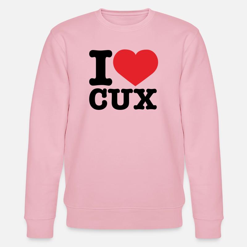 I love CUX - Stanley/Stella Unisex Bio-Sweatshirt CHANGER  - Hellrosa