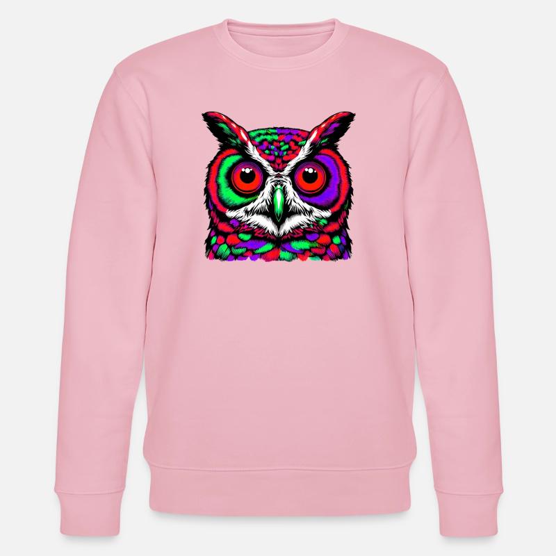 Eule - Stanley/Stella Unisex Bio-Sweatshirt CHANGER  - Hellrosa