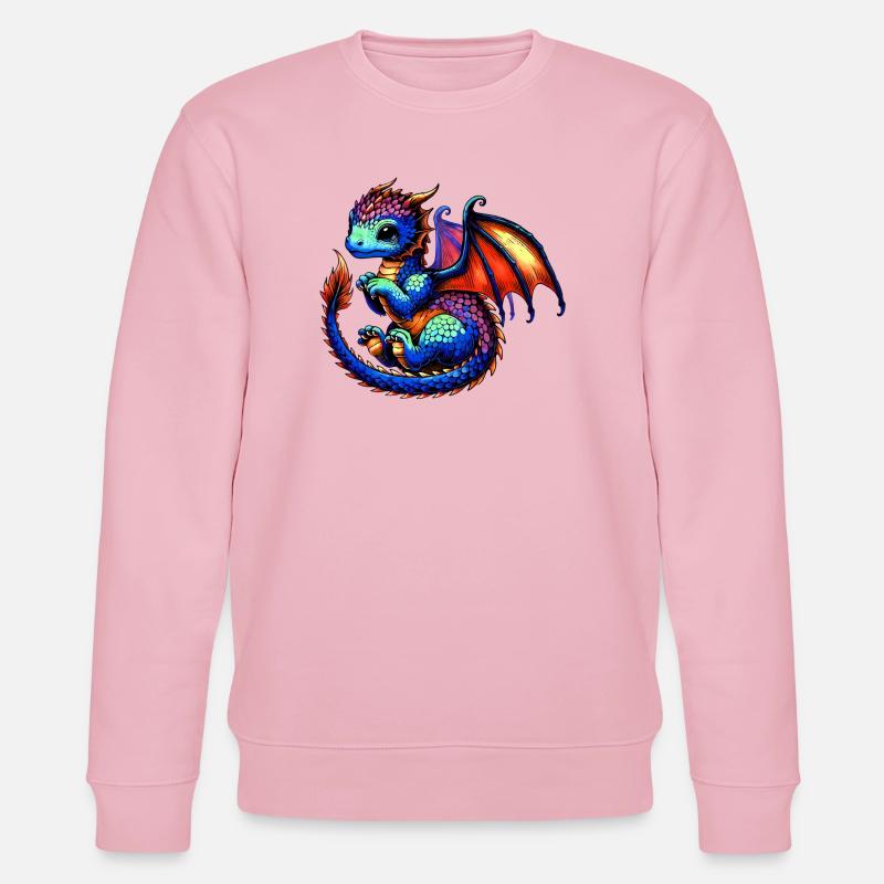 Drache - Stanley/Stella Unisex Bio-Sweatshirt CHANGER  - Hellrosa