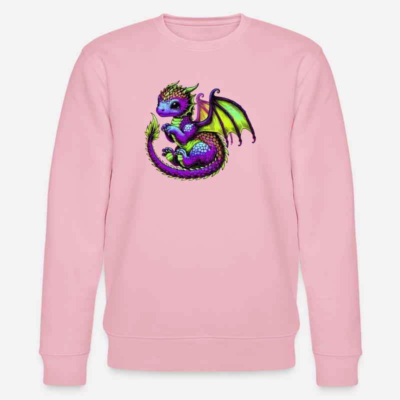 Drache - Stanley/Stella Unisex Bio-Sweatshirt CHANGER  - Hellrosa