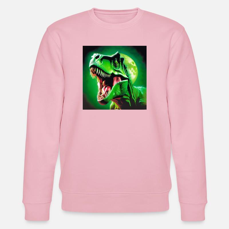 T-Rex, Vorgeschichte, T-Rex - Stanley/Stella Unisex Bio-Sweatshirt CHANGER  - Hellrosa