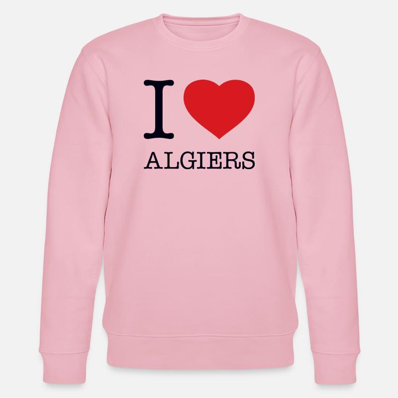 I LOVE ALGIERS - Stanley/Stella Unisex Bio-Sweatshirt CHANGER  - Hellrosa