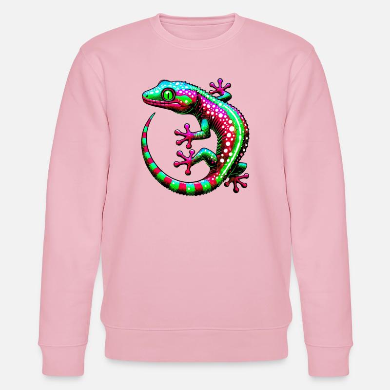 Gecko - Stanley/Stella Unisex Bio-Sweatshirt CHANGER  - Hellrosa