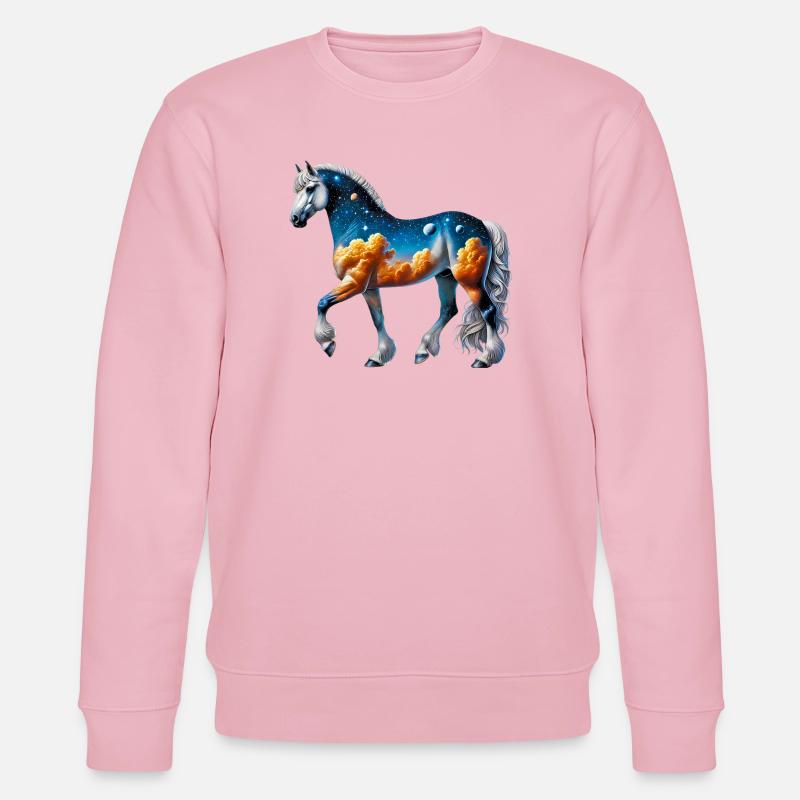 Pferd - Stanley/Stella Unisex Bio-Sweatshirt CHANGER  - Hellrosa