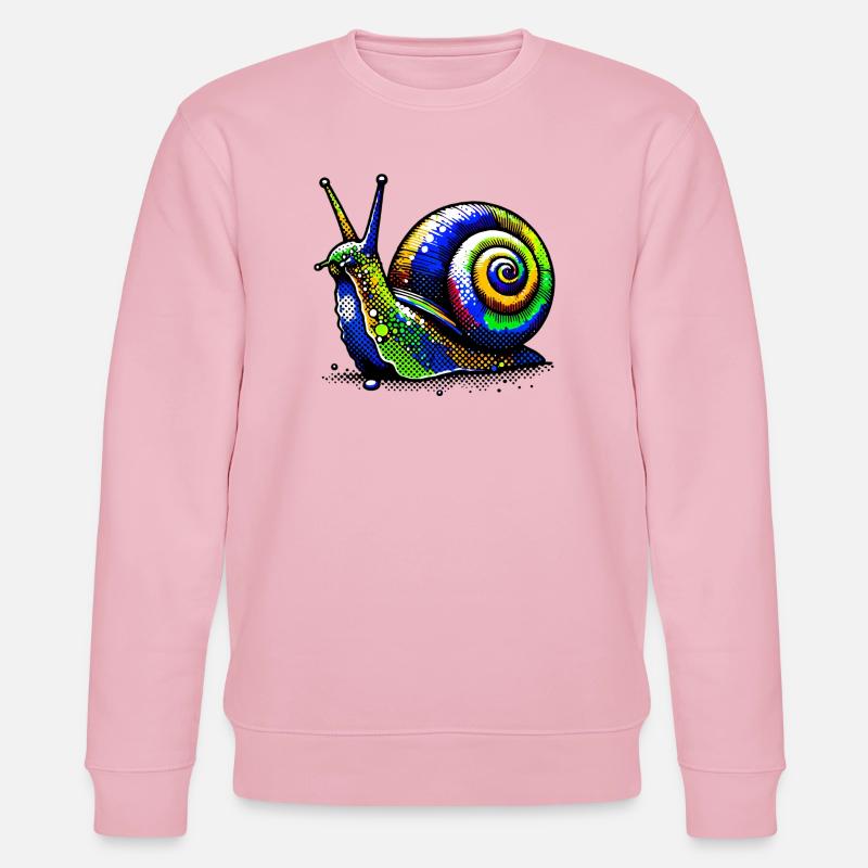 Escargot - Sweat bio CHANGER Stanley/Stella Unisexe - rose pâle