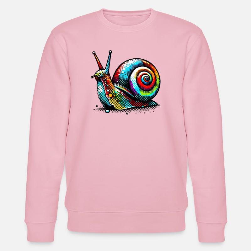 Escargot - Sweat bio CHANGER Stanley/Stella Unisexe - rose pâle