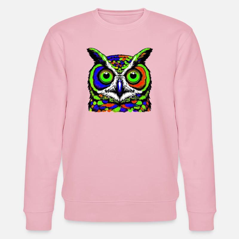 Eule - Stanley/Stella Unisex Bio-Sweatshirt CHANGER  - Hellrosa