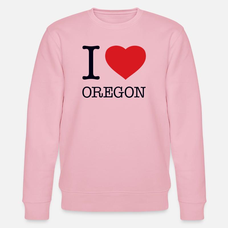 J’ADORE L’OREGON - Sweat bio CHANGER Stanley/Stella Unisexe - rose pâle