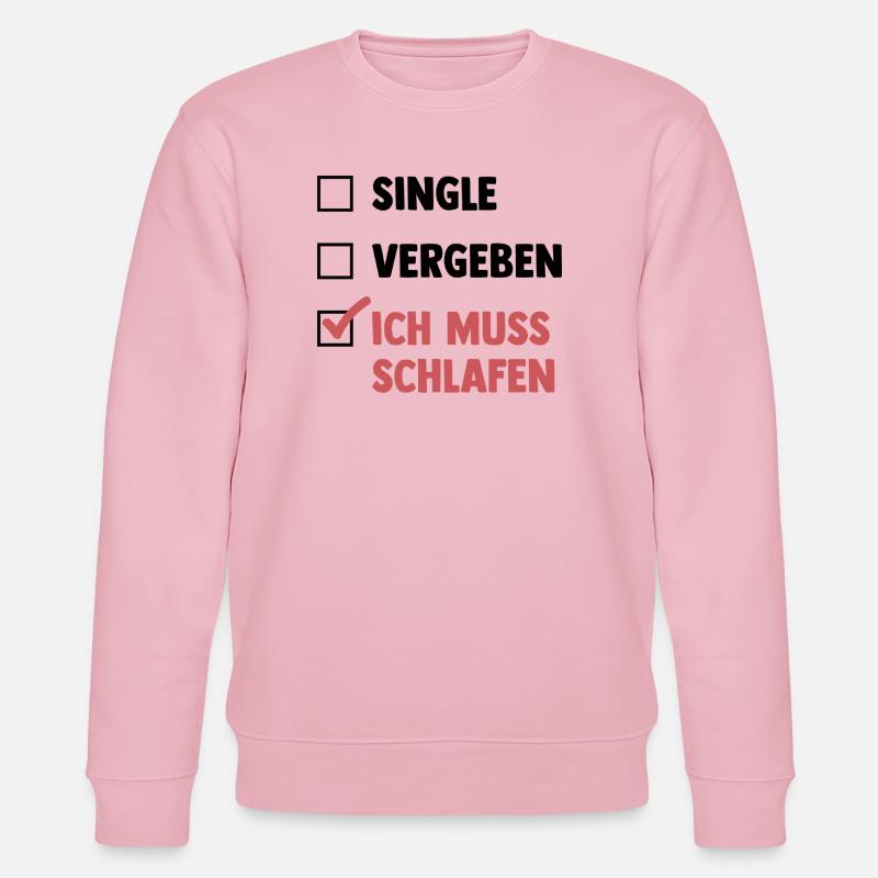 Single Vergeben Schlafen - Stanley/Stella Unisex Bio-Sweatshirt CHANGER  - Hellrosa