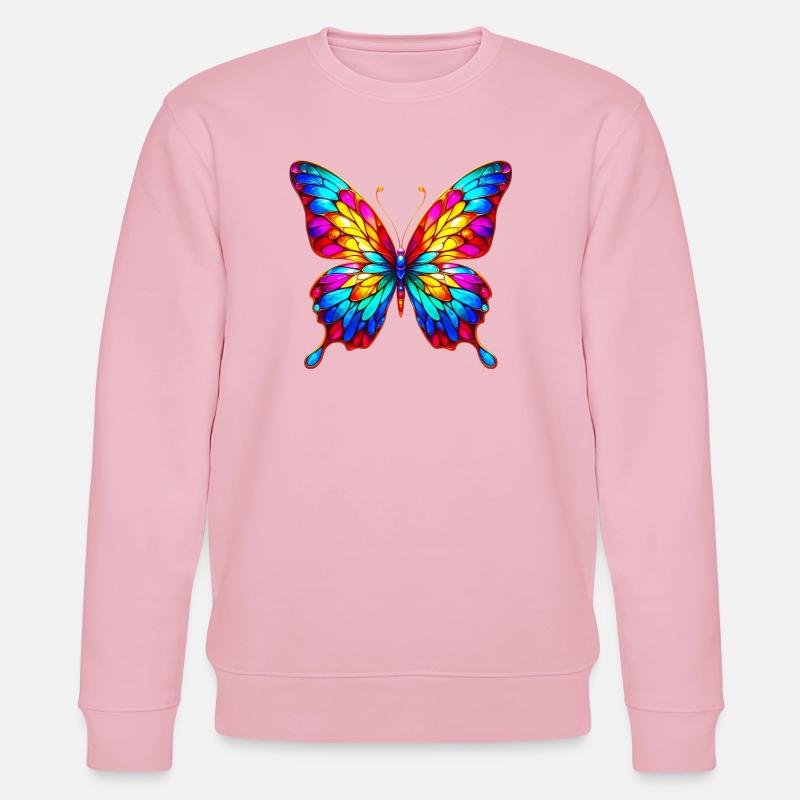 Papillon - Sweat bio CHANGER Stanley/Stella Unisexe - rose pâle