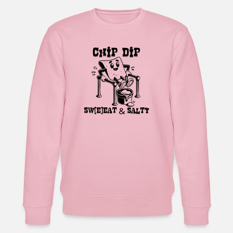 ChipsDip_BW - Stanley/Stella Unisex Bio-Sweatshirt CHANGER  - Hellrosa