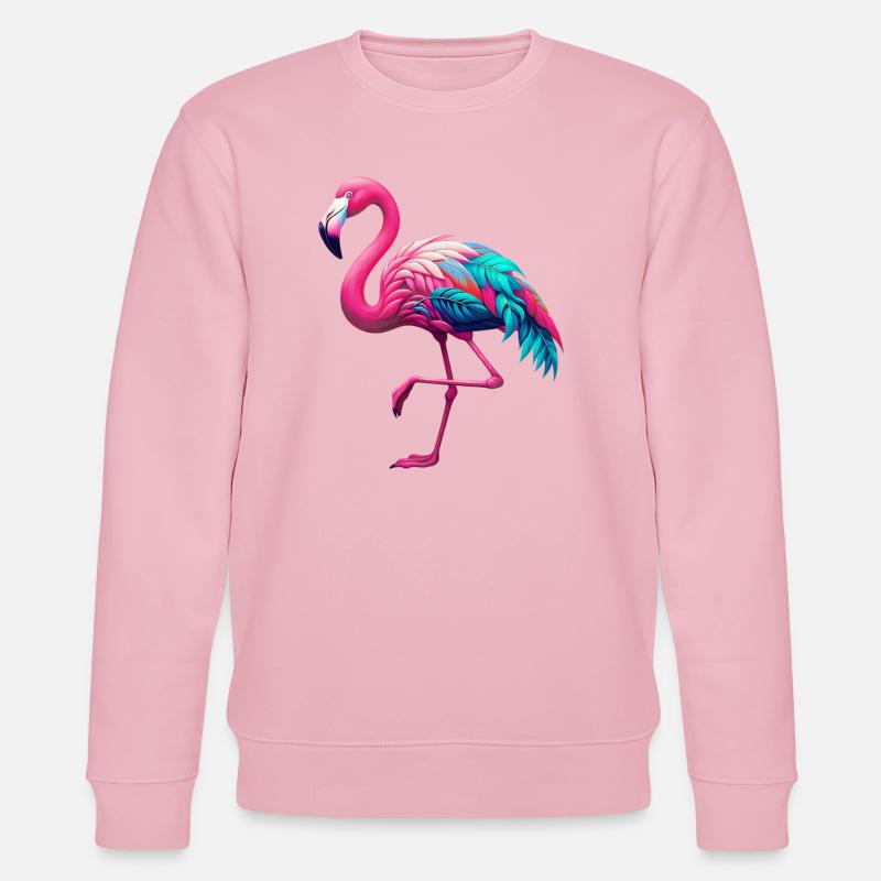 Flamingo - Stanley/Stella Unisex Bio-Sweatshirt CHANGER  - Hellrosa