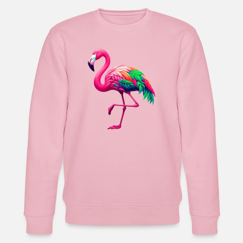Flamingo - Stanley/Stella Unisex Bio-Sweatshirt CHANGER  - Hellrosa