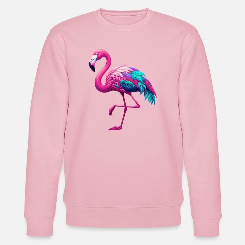 Flamingo - Stanley/Stella Unisex Bio-Sweatshirt CHANGER  - Hellrosa