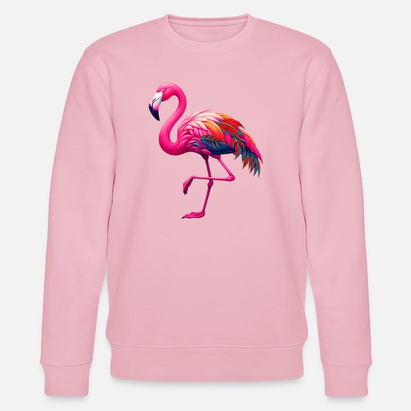 Flamingo - Stanley/Stella Unisex Bio-Sweatshirt CHANGER  - Hellrosa